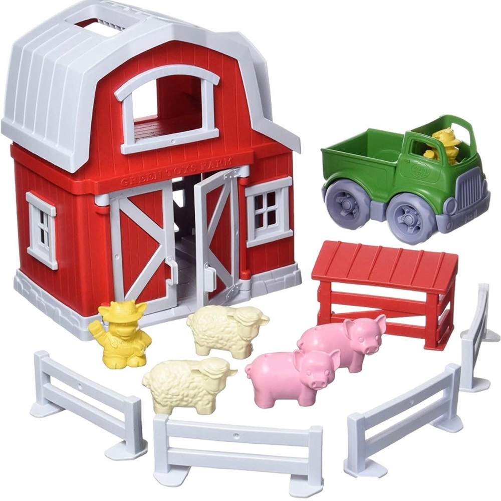 **SOLD** Green Toys 13 Piece Farm Playset